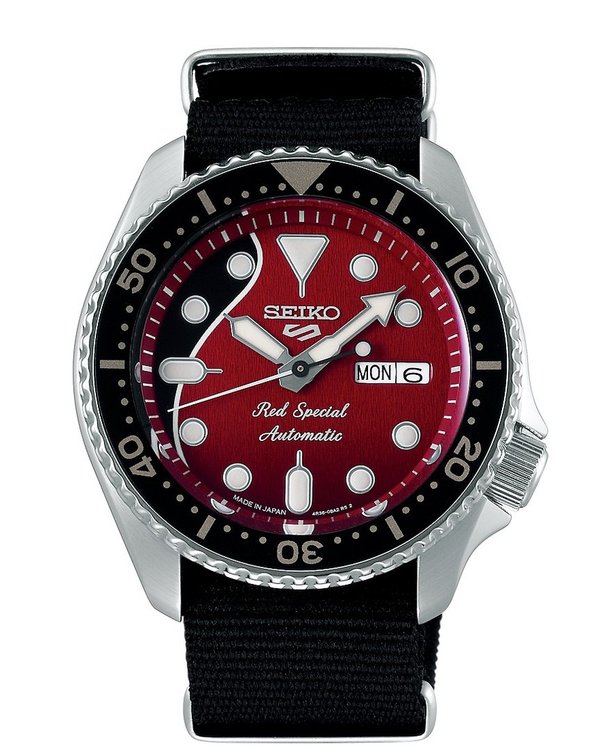 SEIKO 5 Sports BRIAN MAY- Red Special Limited Edition SRPE83K1 Letztes Exemplar!